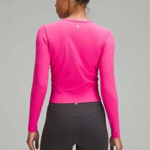 Size 4 lululemon All It Takes Nulu long sleeve shirt sonic pink